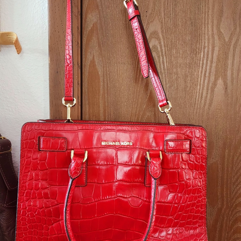 EUC MK Adele Leather 3 way bag